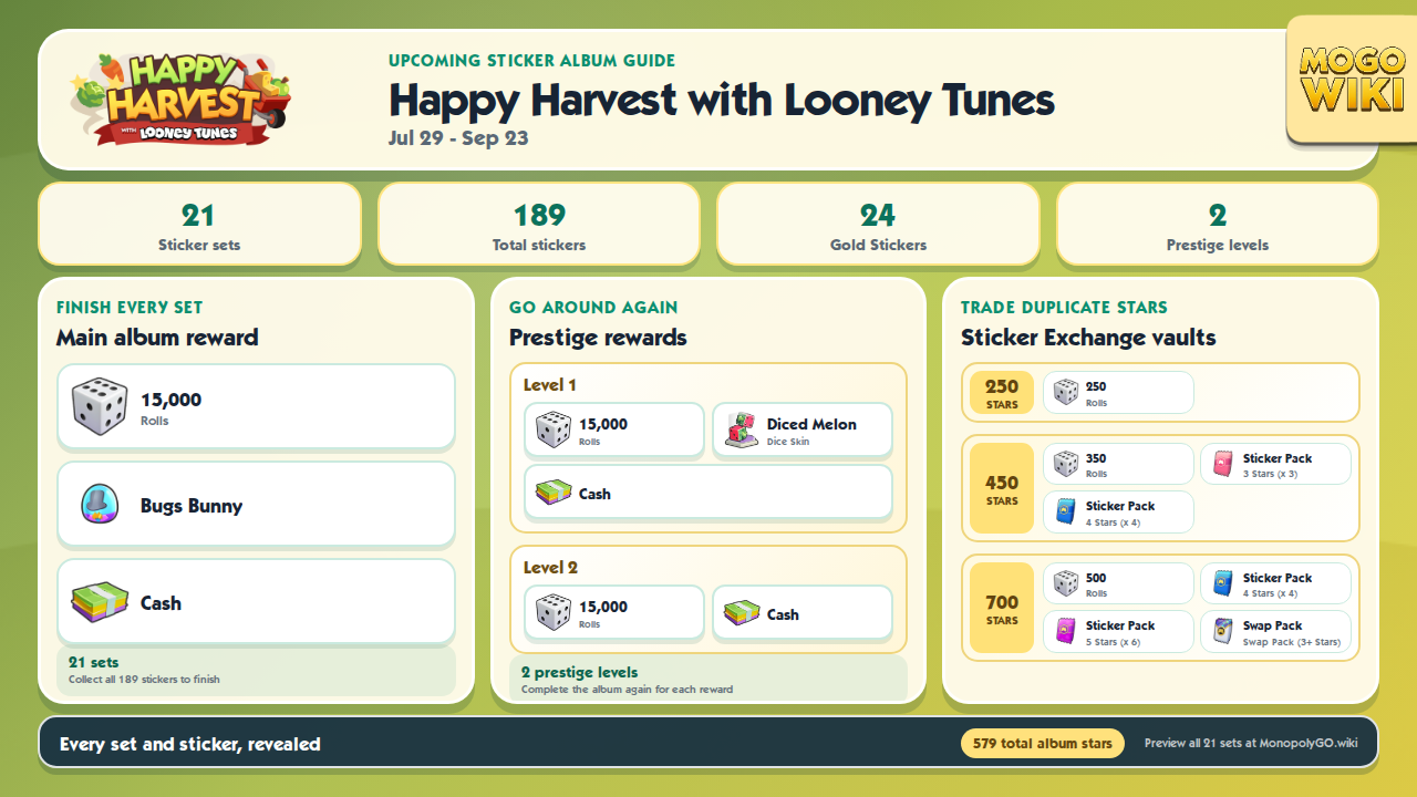 Happy Harvest with Looney Tunes Album-Übersicht