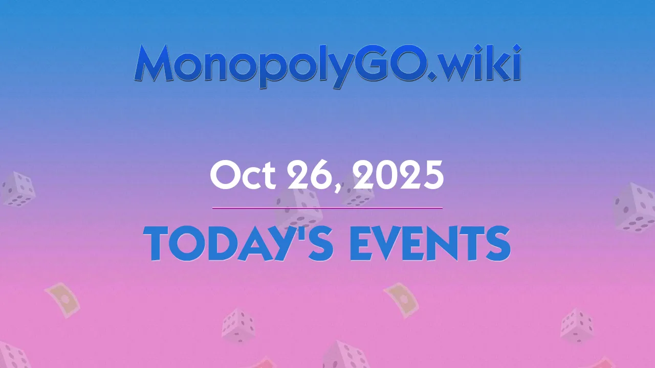 Today's Events (Oct 26, 2025) - Prize Drop