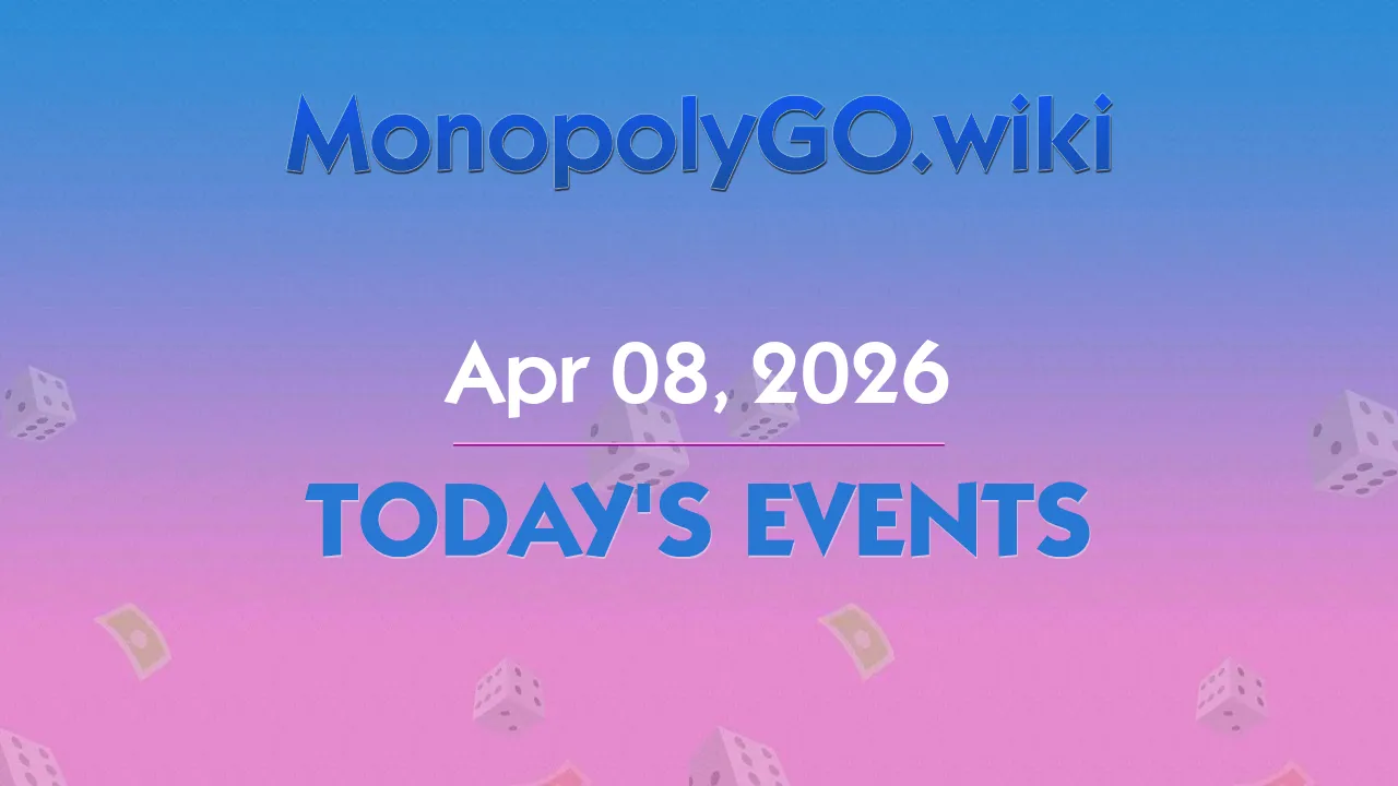 Today's Events (Apr 08, 2026) - Tycoon Racers + Peg-E Prize Drop + Monopoly Ever After