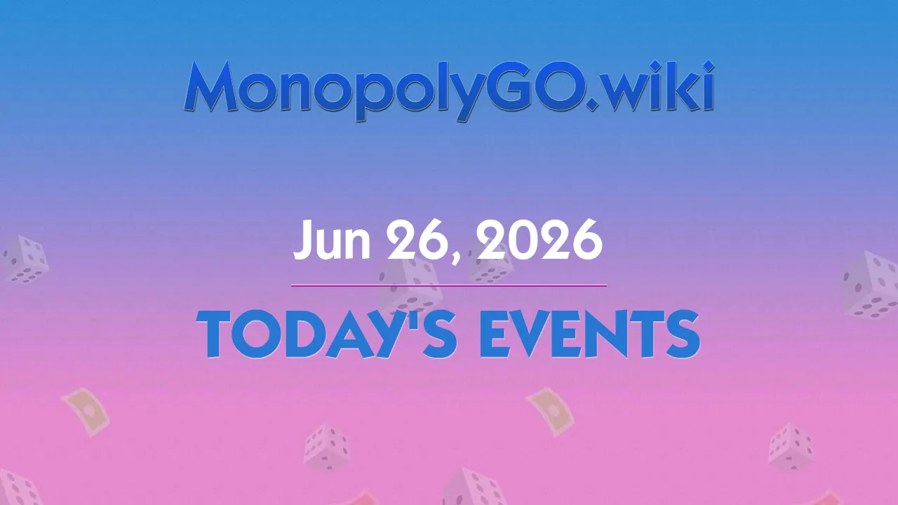 Today's Events (Jun 26, 2026) - Sticker Boom
